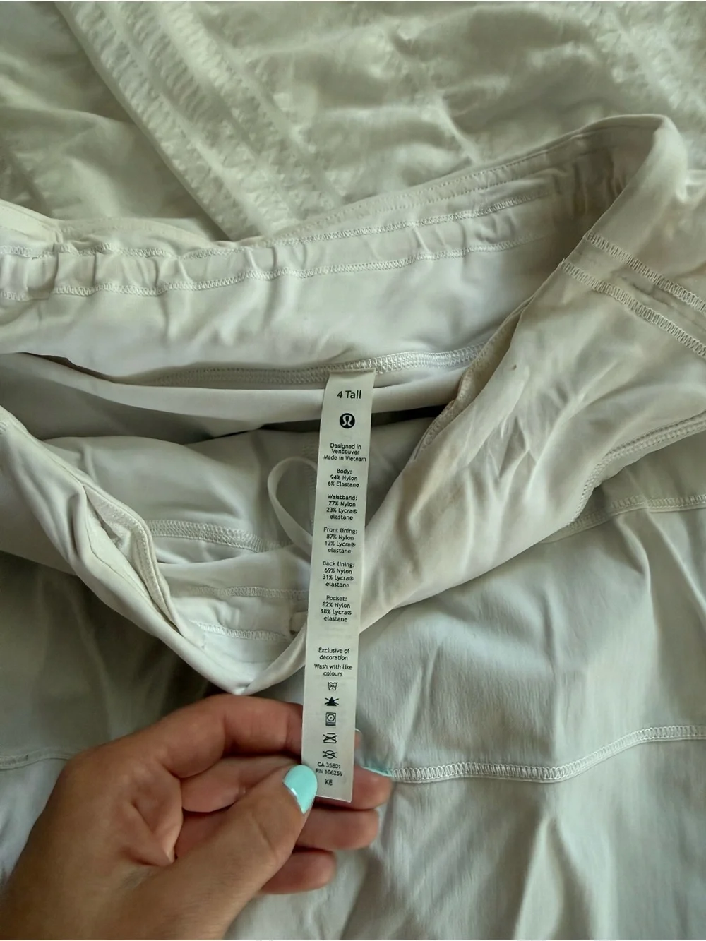 lululemon athletica White Tiered Athletic Skort